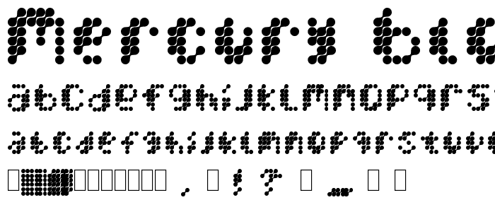 Mercury Blob font
